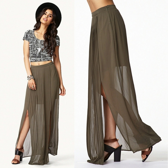 posh maxi skirt